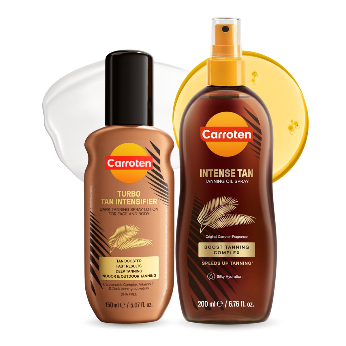 Carroten front packaging showing both bottles and benefits