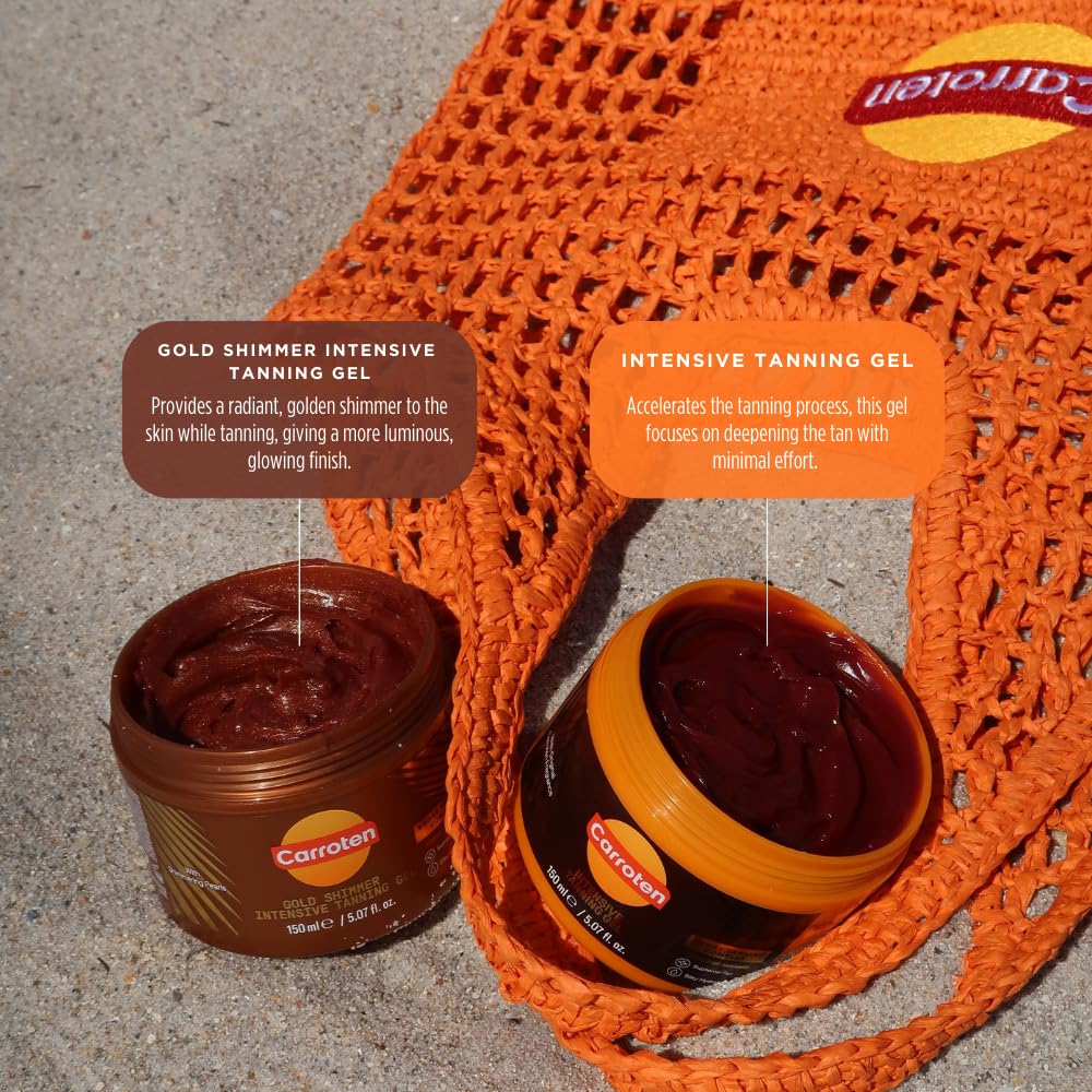 Carroten gel on skin demo arm showing even coverage and streak-free finish benefit