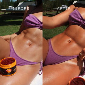 Carroten gel texture close-up highlighting smooth spreadability and non-greasy feel