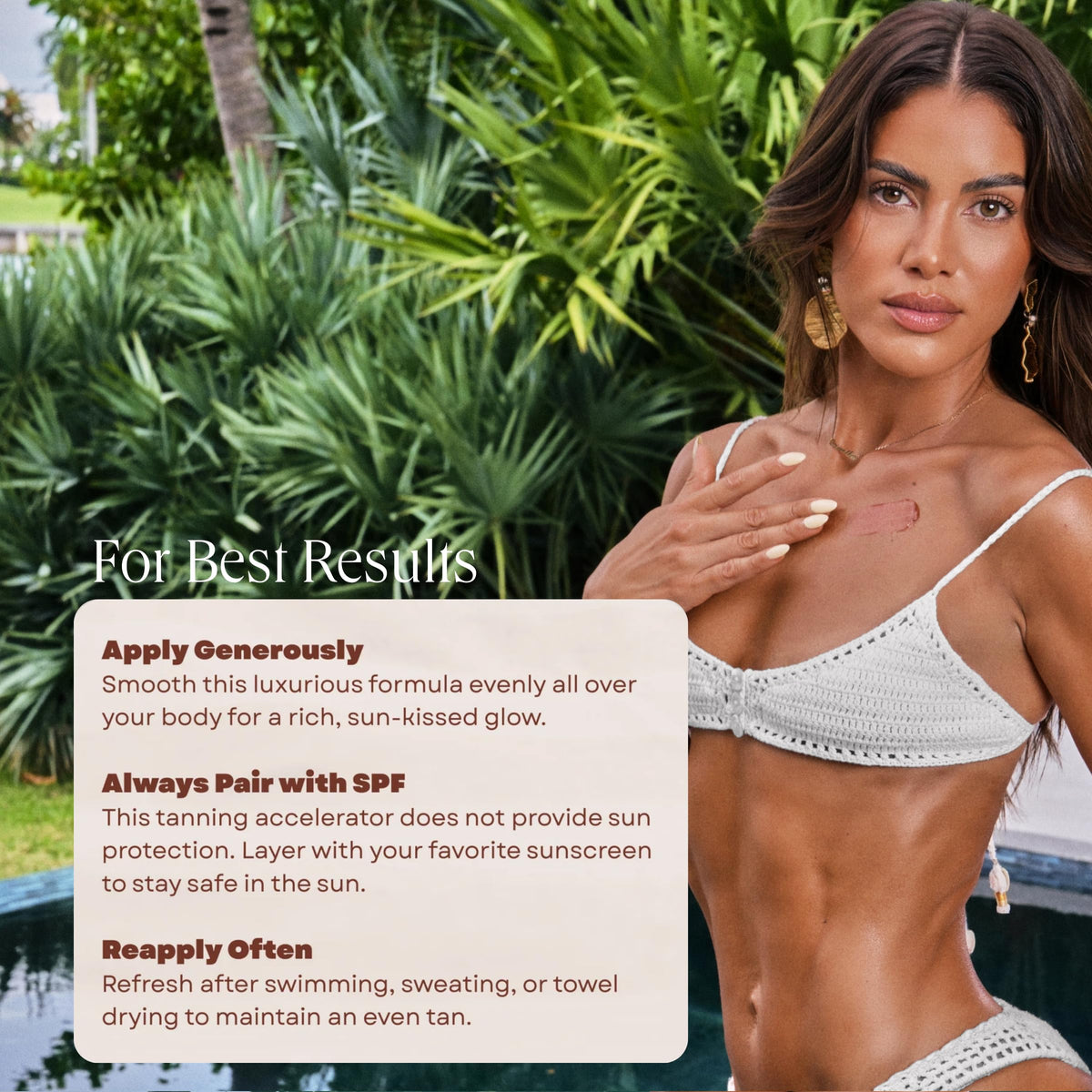 Carroten before and after skin patch showing natural tan enhancement effect
