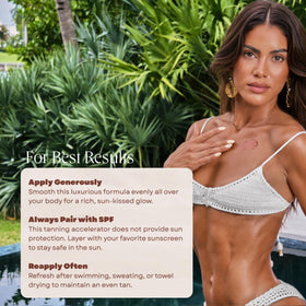 Carroten before and after skin patch showing natural tan enhancement effect