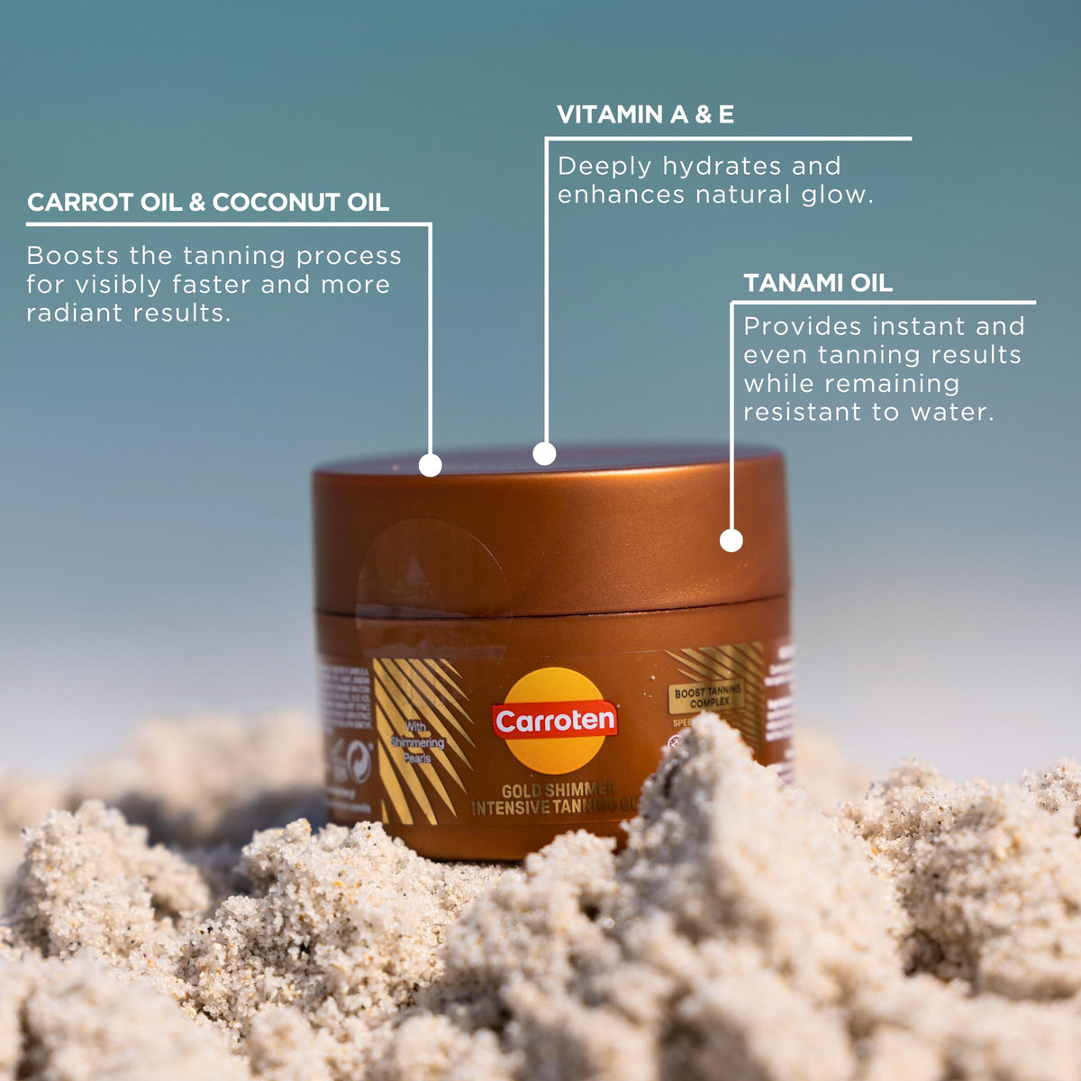 Carroten spatula spreading gel demonstrating hygienic, precise application benefit