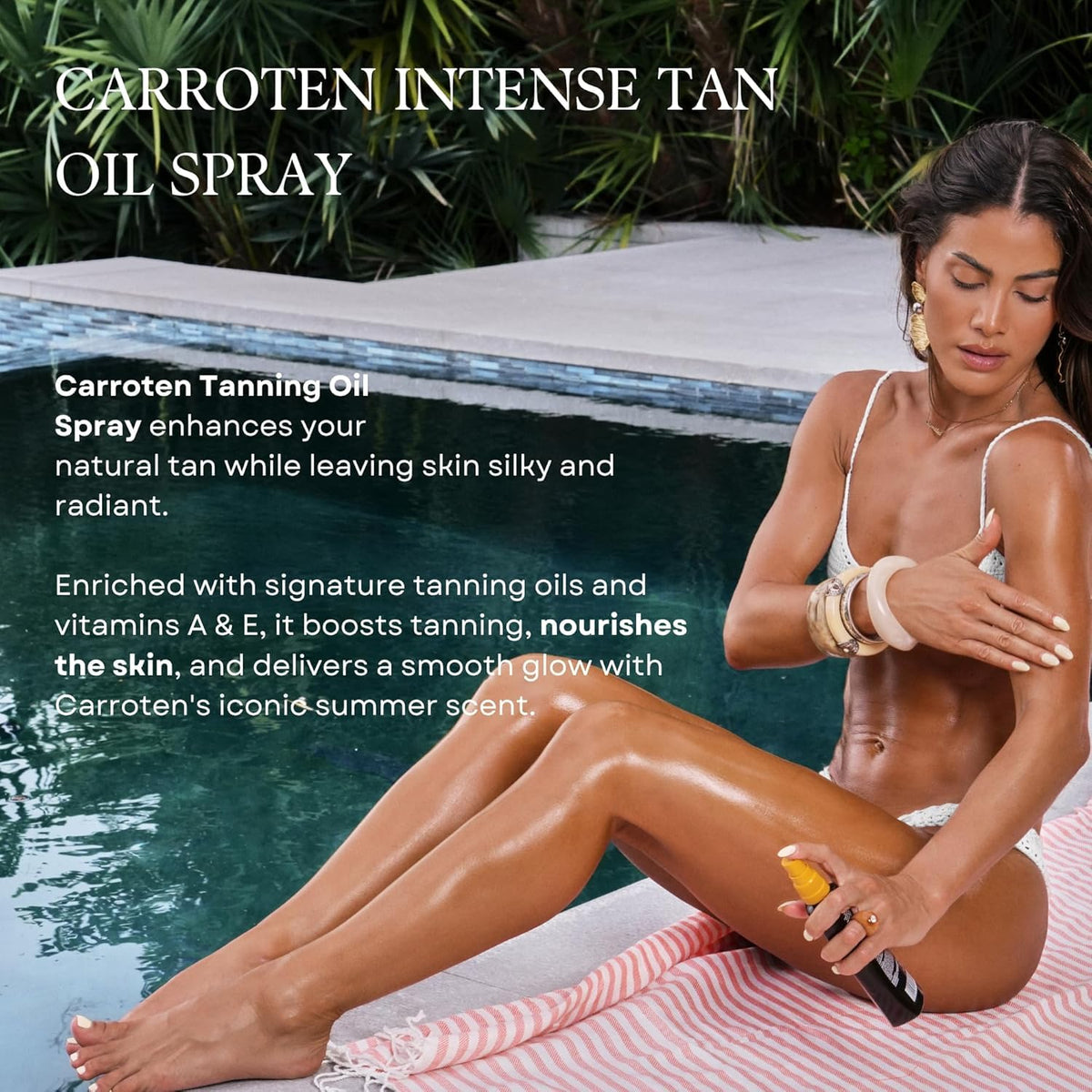 Carroten closeup of oil texture highlighting moisturizing silky hydration