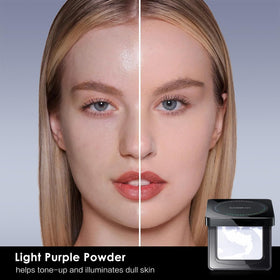 CARSLAN compact open with mirror and puff for convenient touch-ups