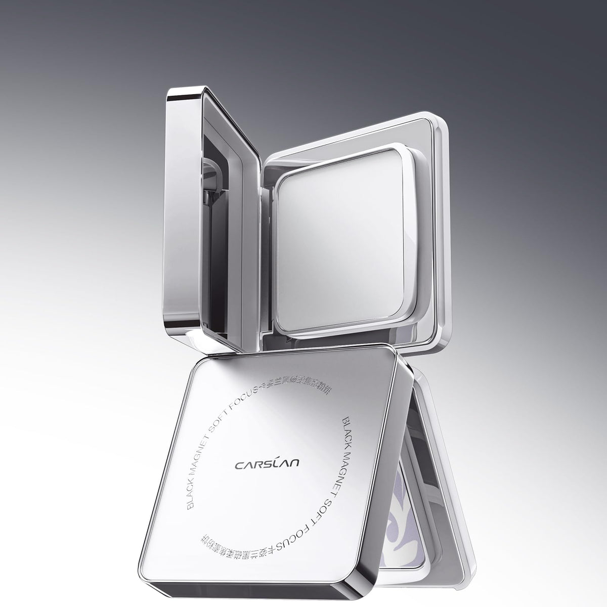 CARSLAN size comparison next to lipstick highlighting compact, travel-ready advantage
