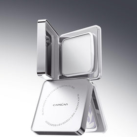 CARSLAN size comparison next to lipstick highlighting compact, travel-ready advantage