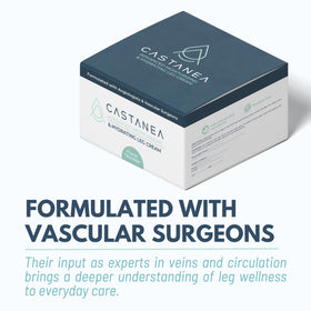CASTANEA label detailing horse chestnut and arnica benefits