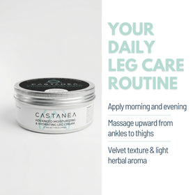CASTANEA tube on bedside table for easy daily application