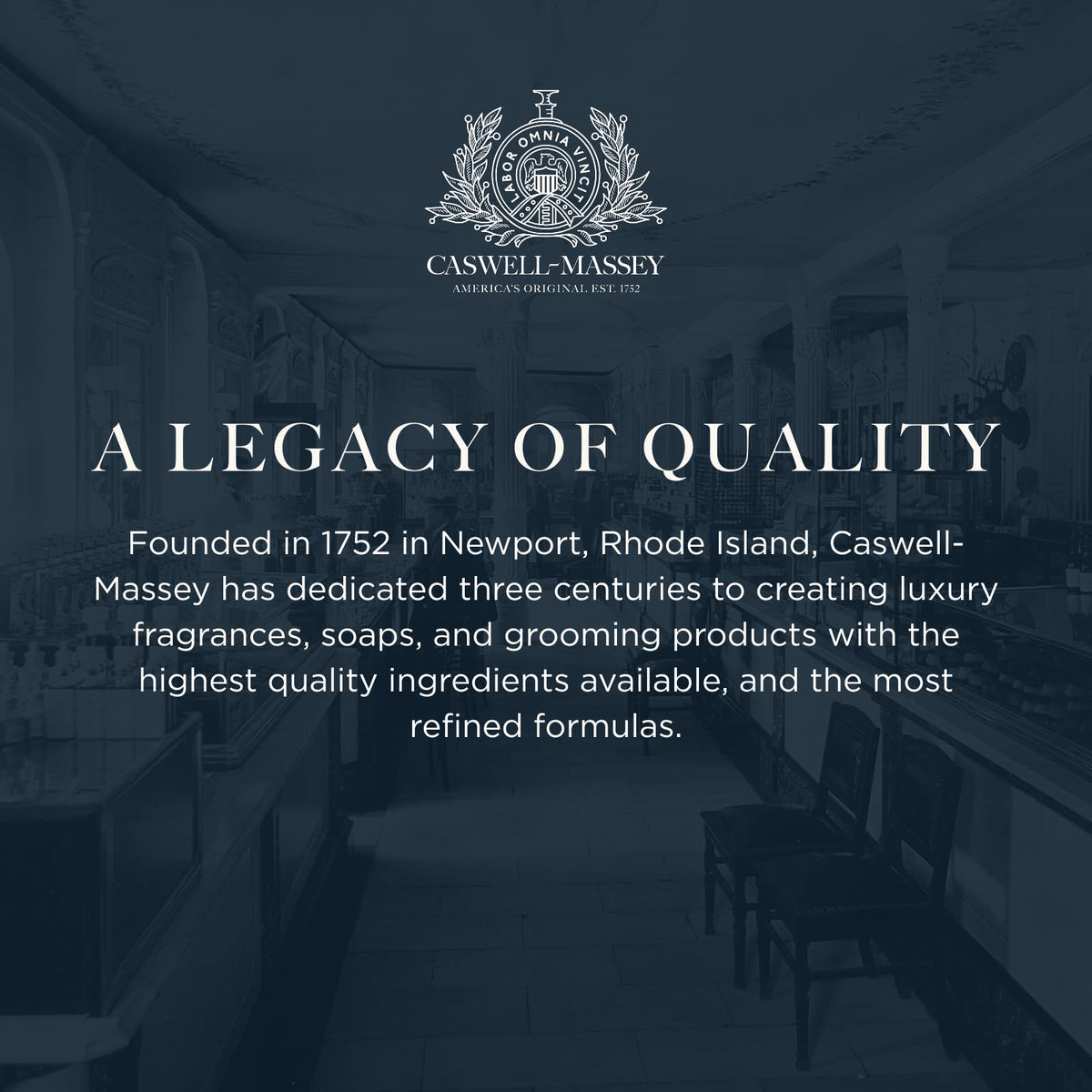 Caswell-Massey bar next to ruler showing 5.8 oz size and solid construction