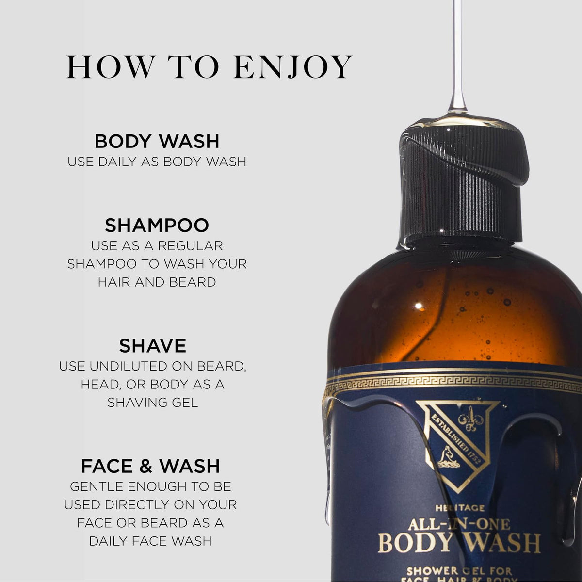 Caswell-Massey rich lather close-up demonstrating cleansing foam