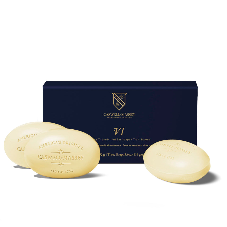 Caswell-Massey front packaging showing classic Number Six branding and gift appeal