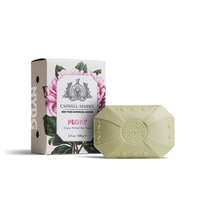 Caswell-Massey front packaging showing peony fragrance and gift-ready design