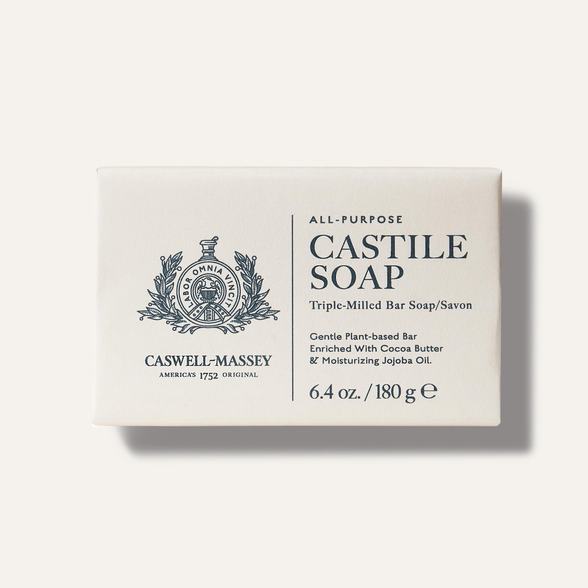 Caswell-Massey rich lather on palm illustrating moisturizing foam benefit