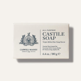 Caswell-Massey rich lather on palm illustrating moisturizing foam benefit