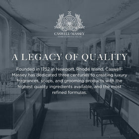Caswell-Massey three bars arranged to show variety of scents and convenient set gifting