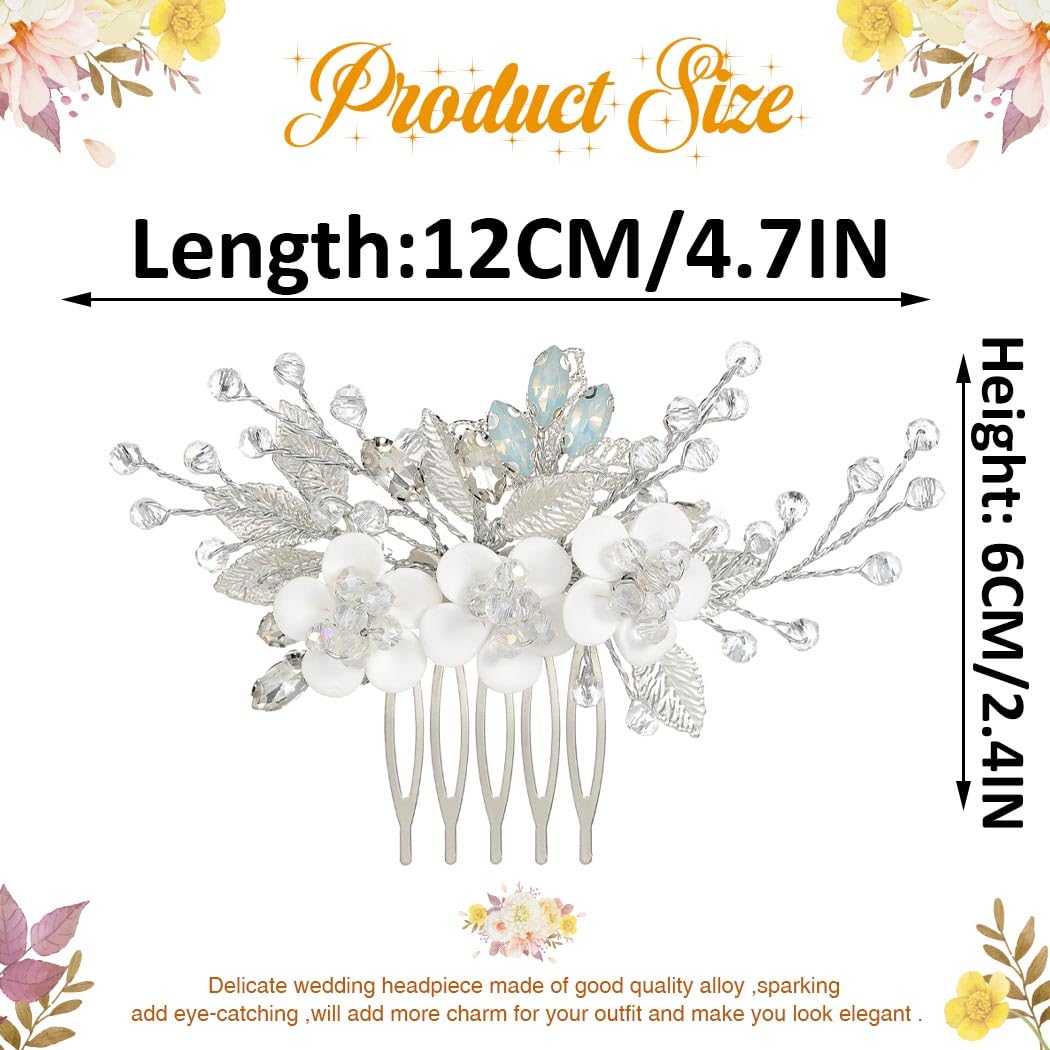 Catery comb styled with veil in bridal setting showing cohesive ceremony-ready look