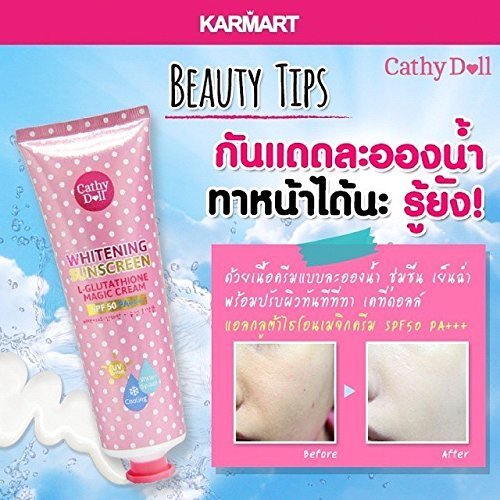 Cathy Doll cap and dispenser detail showing secure packaging and convenience