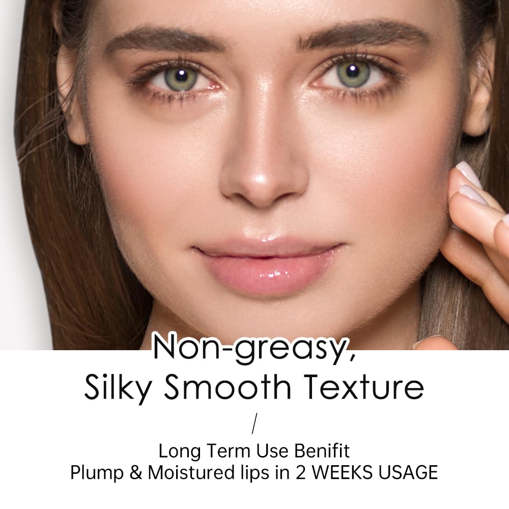 Catkin application on lips lifestyle photo showing subtle pearl sheen and natural enhancement