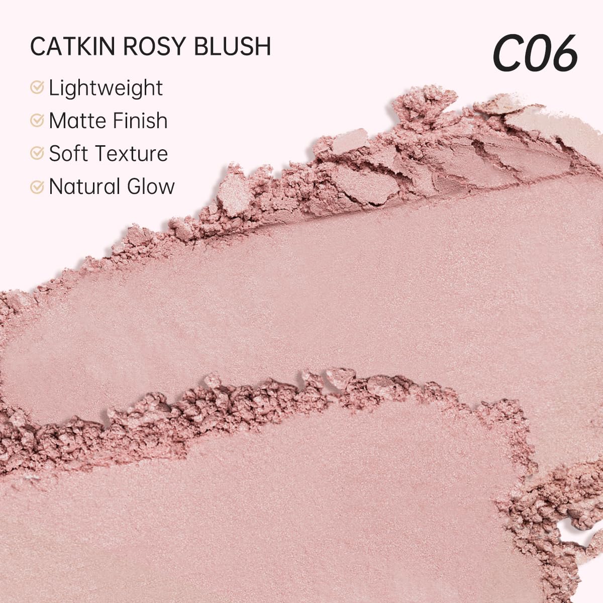 CATKIN brush swatched on hand demonstrating blendable colour and lightweight feel