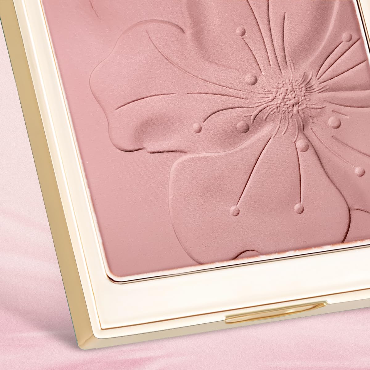 CATKIN blush tucked in a makeup bag conveying portability and everyday use