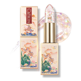 Catkin front packaging showing compact couture tube and color-changing benefit