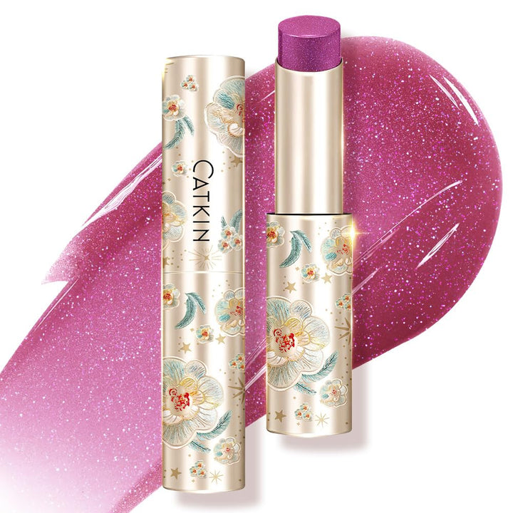 Catkin front packaging showing orchid tint and glossy finish benefit