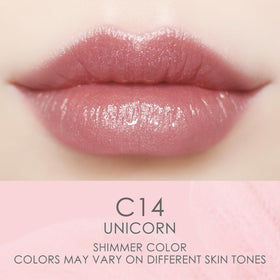 Catkin close-up of balm texture showing pearly shimmer and smooth glide benefit