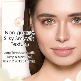 Catkin clear swipe showing sheen and pH-activated tint benefit customized glow