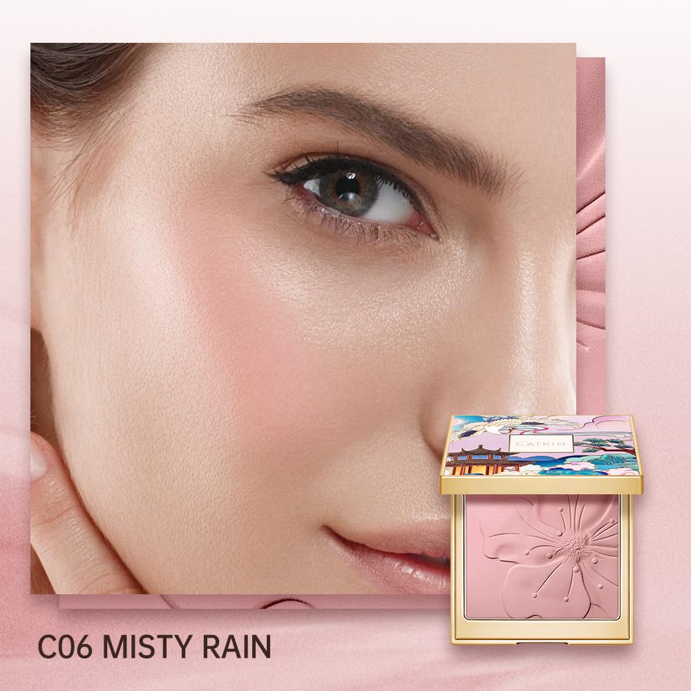 CATKIN compact opened to reveal the 10g powder pan and fine baked surface