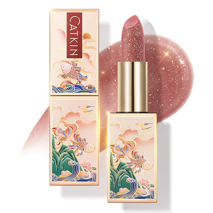 Catkin front packaging of C15 Destiny showing wine red tube and couture case benefit instant color