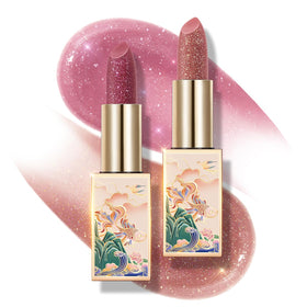Catkin front packaging duo showing two tinted balm sticks and branding benefit: convenient set
