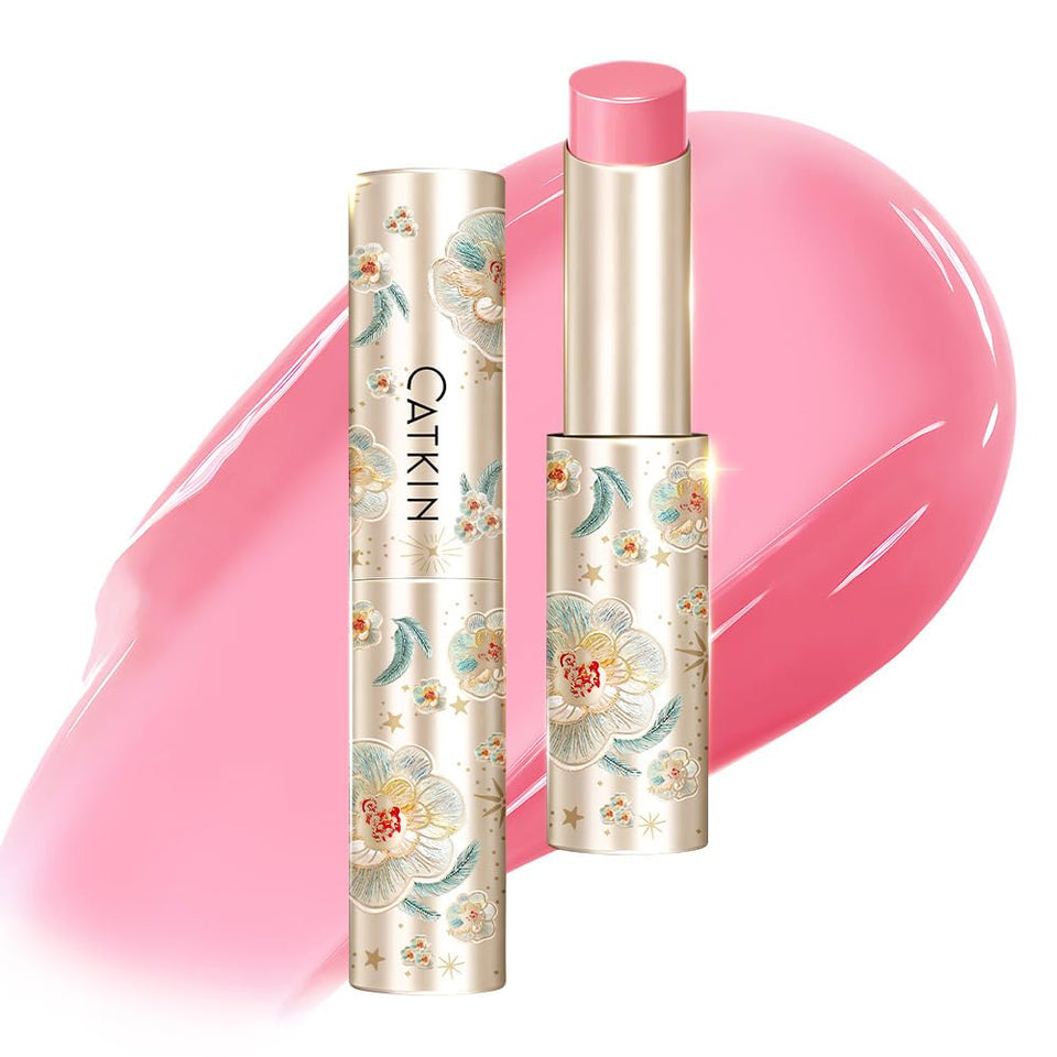 Catkin front packaging showing compact tinted balm for on-the-go hydration