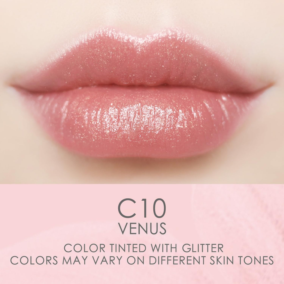 Catkin ingredients label detail highlighting vitamin E and plant oils for lip conditioning