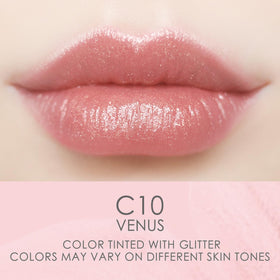 Catkin ingredients label detail highlighting vitamin E and plant oils for lip conditioning