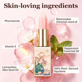Catkin ingredients label highlighting Vitamin E and oils benefit nourishing formula