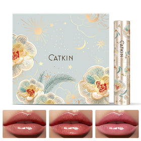 Catkin close-up of balm texture showing smooth jelly surface and easy glide benefit