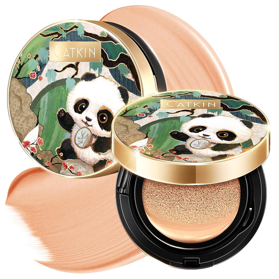 Catkin compact front view showing panda design and collectible appeal