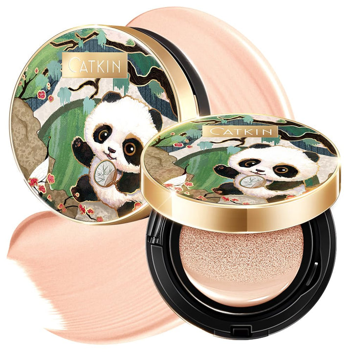 Catkin front compact showing panda design and convenient refill benefit
