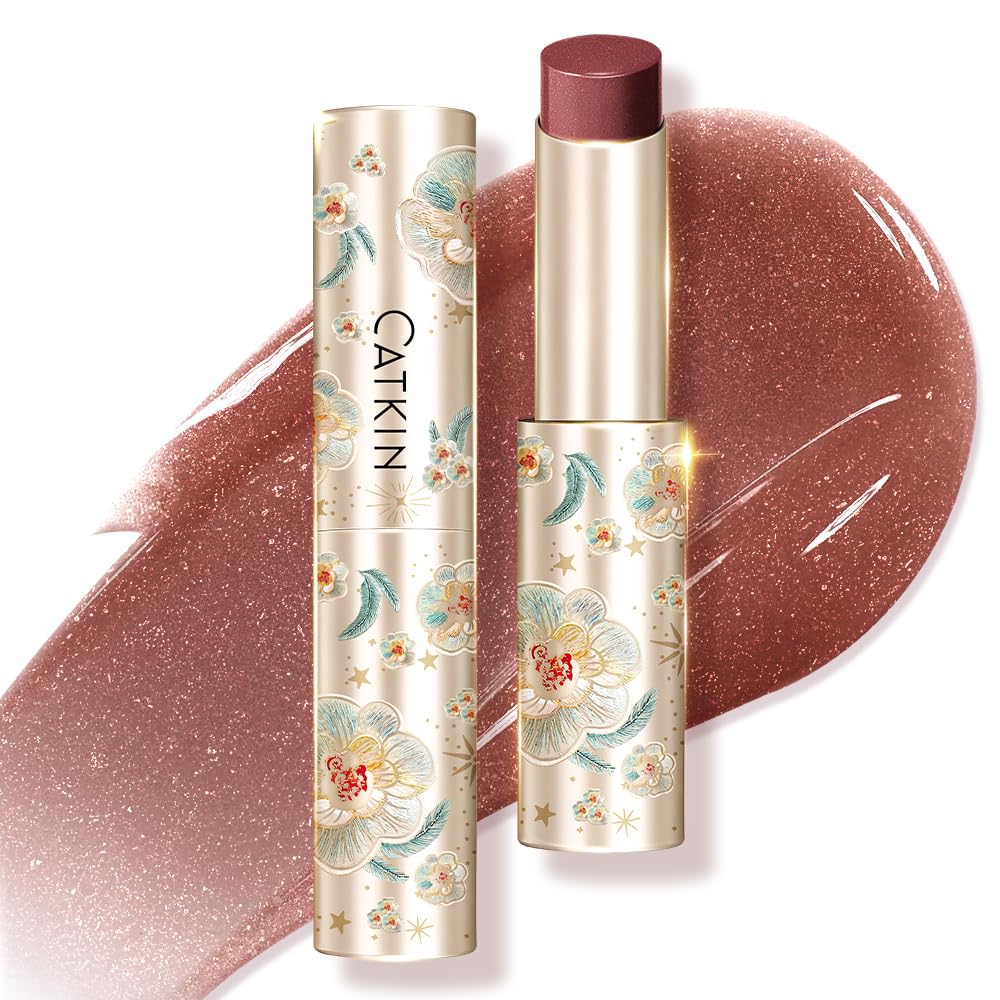 Catkin front packaging showing peony shade and glossy finish benefit
