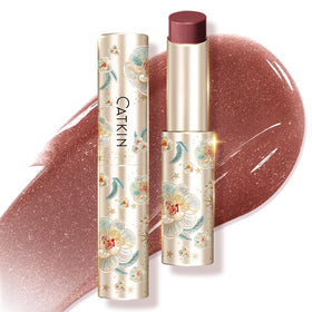 Catkin front packaging showing peony shade and glossy finish benefit