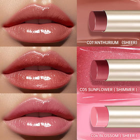 Catkin color swatches on forearm displaying tint range and buildable coverage benefit