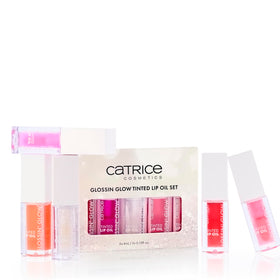 Catrice front packaging showing five lip oil tubes and gift-ready presentation benefits gifting