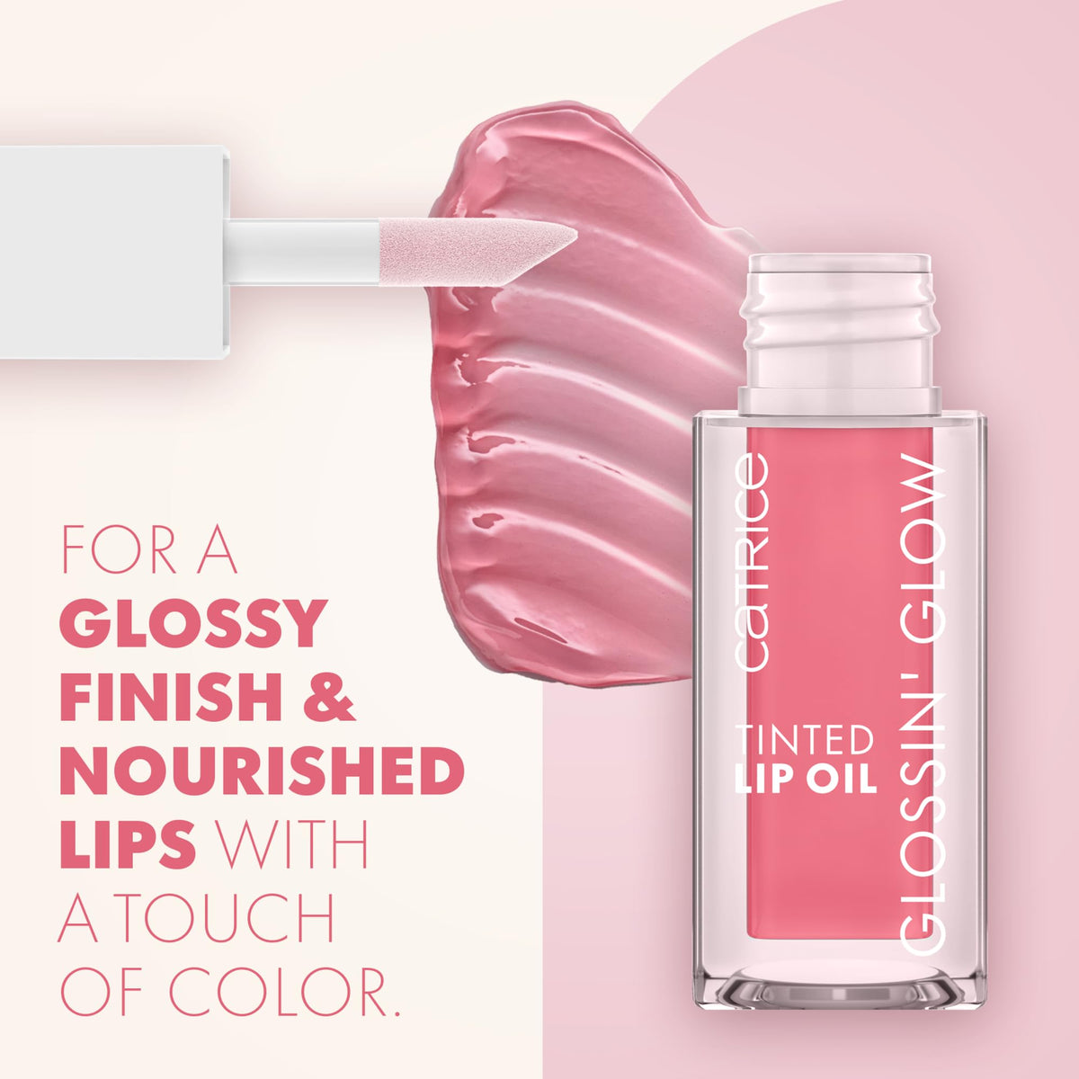 Catrice swatches on skin displaying five shades and pH-reactive color variation benefit