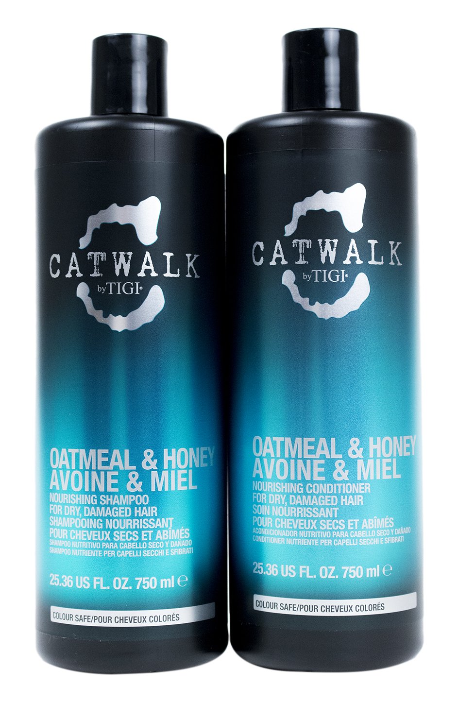 CATWALK by TIGI front packaging with pumps showing convenience and large value