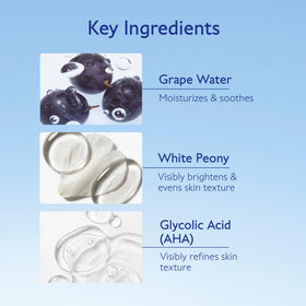 Caudalie clear essence texture on skin showing gentle exfoliation benefit
