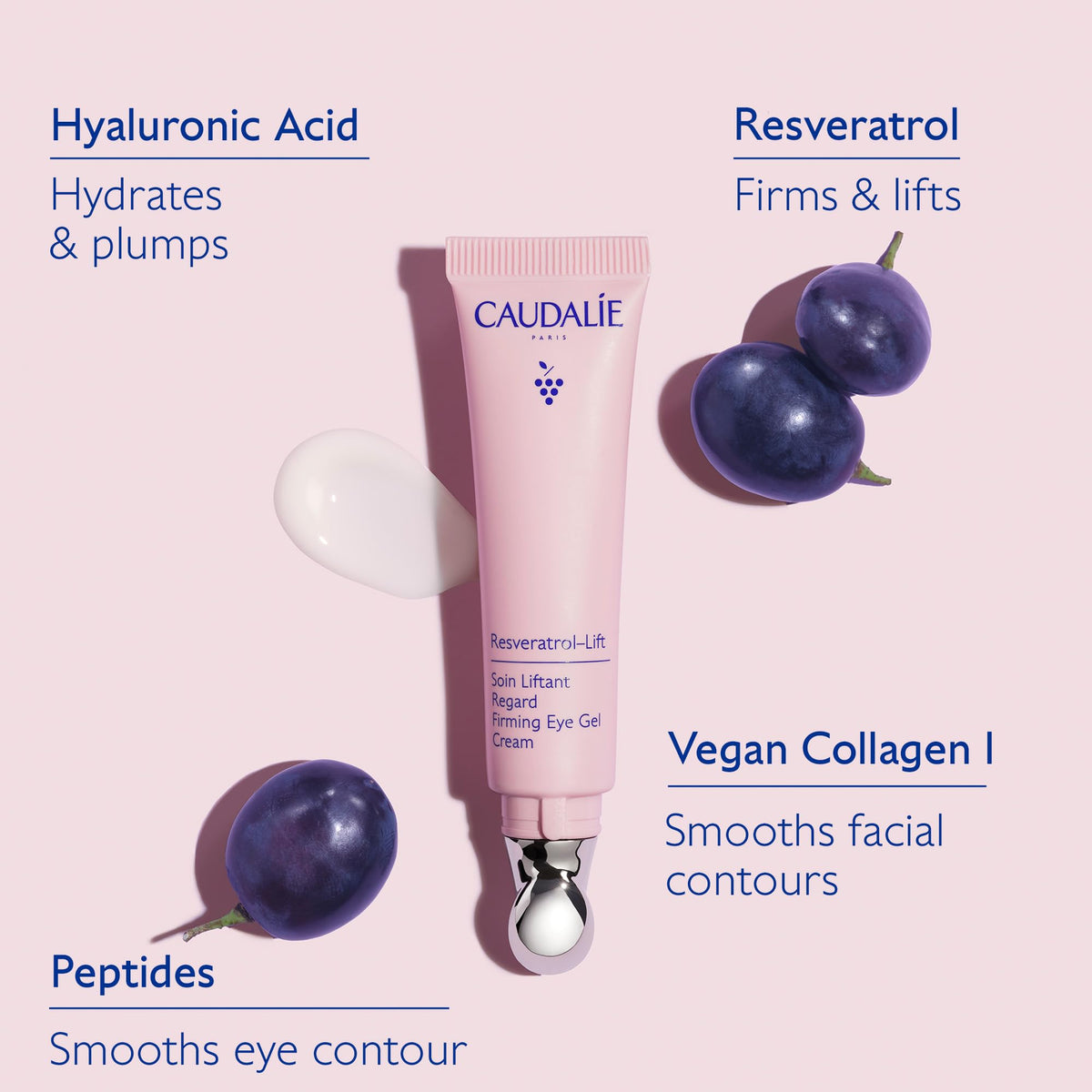 Caudalie metal applicator close-up delivering cooling relief
