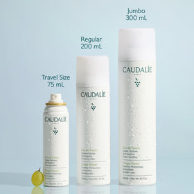 Caudalie droplet texture detail illustrating lightweight absorption benefit