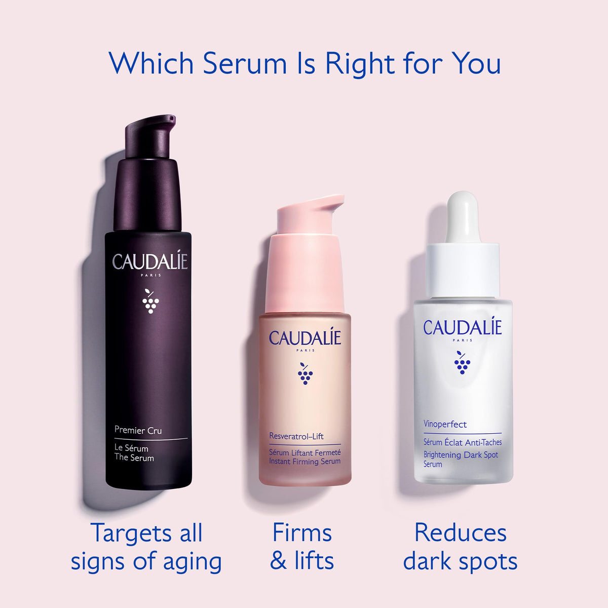 Resveratrol ingredient visual emphasizing Caudalie antioxidant support