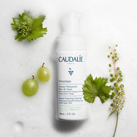 Caudalie label closeup showing ingredients and clarity benefit