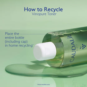 Caudalie placed on a vanity with other products for lifestyle appeal